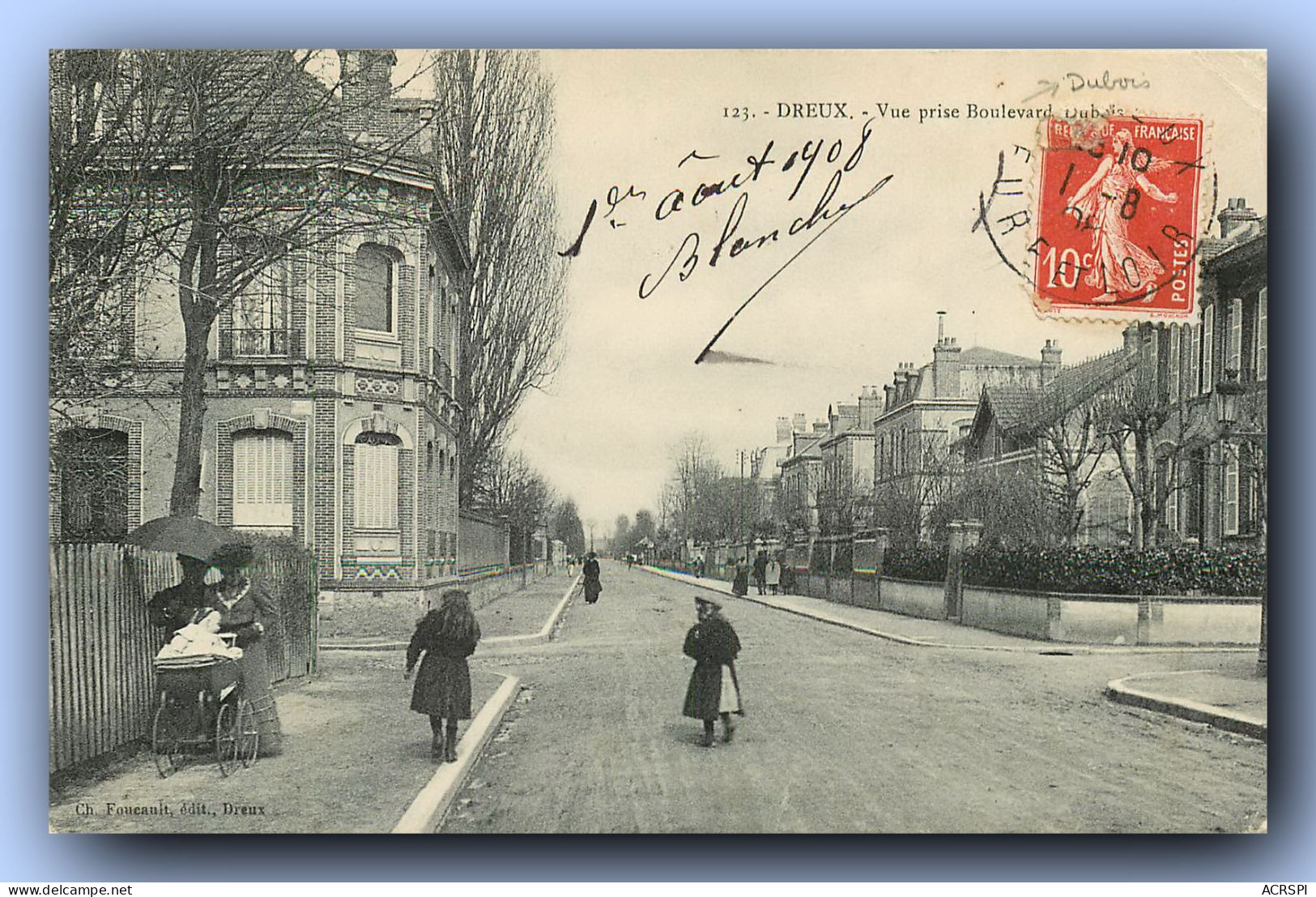 Dreux - Vue Prise Du Boulevard Dubois  19 (scan Recto-verso) RR 1277 Bis - Dreux