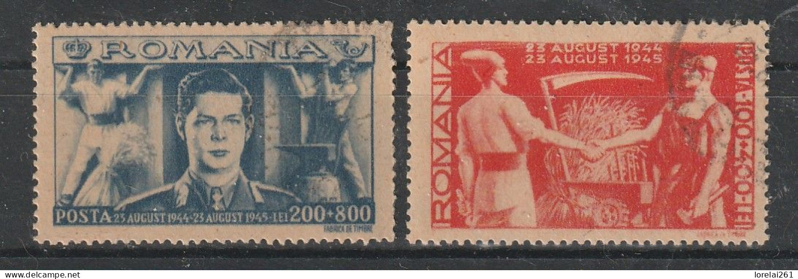 1945 -  Le Devant Des Laboureurs Mi No 898/899 - Gebraucht