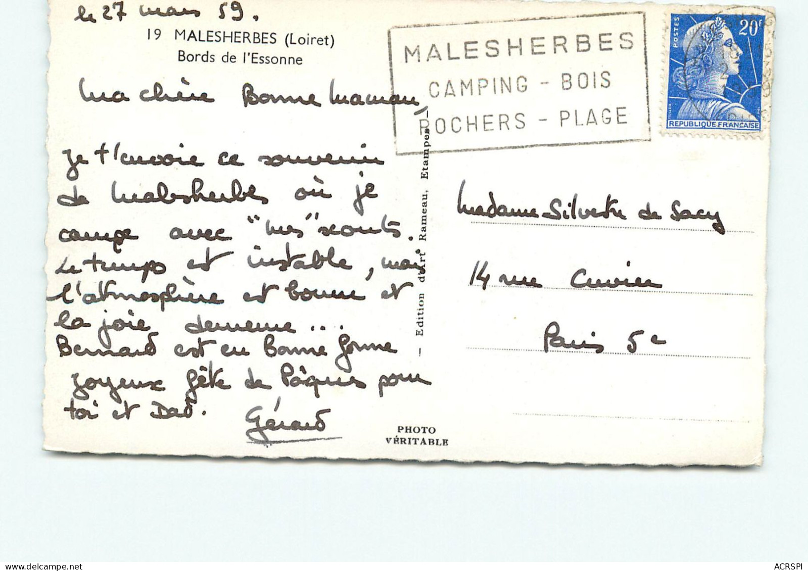 MALESHERBES   Les Bords De L'essonne RR 1274 - Malesherbes