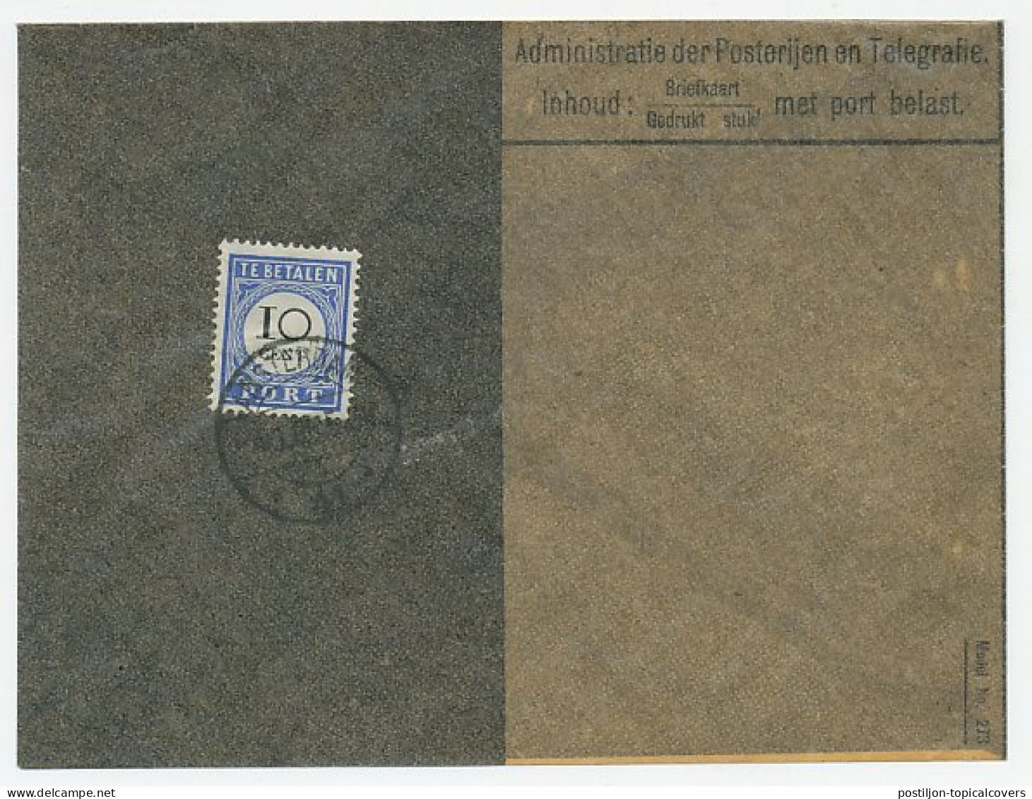 Em. Port 1894 Dienst Envelop Amsterdam  - Sin Clasificación