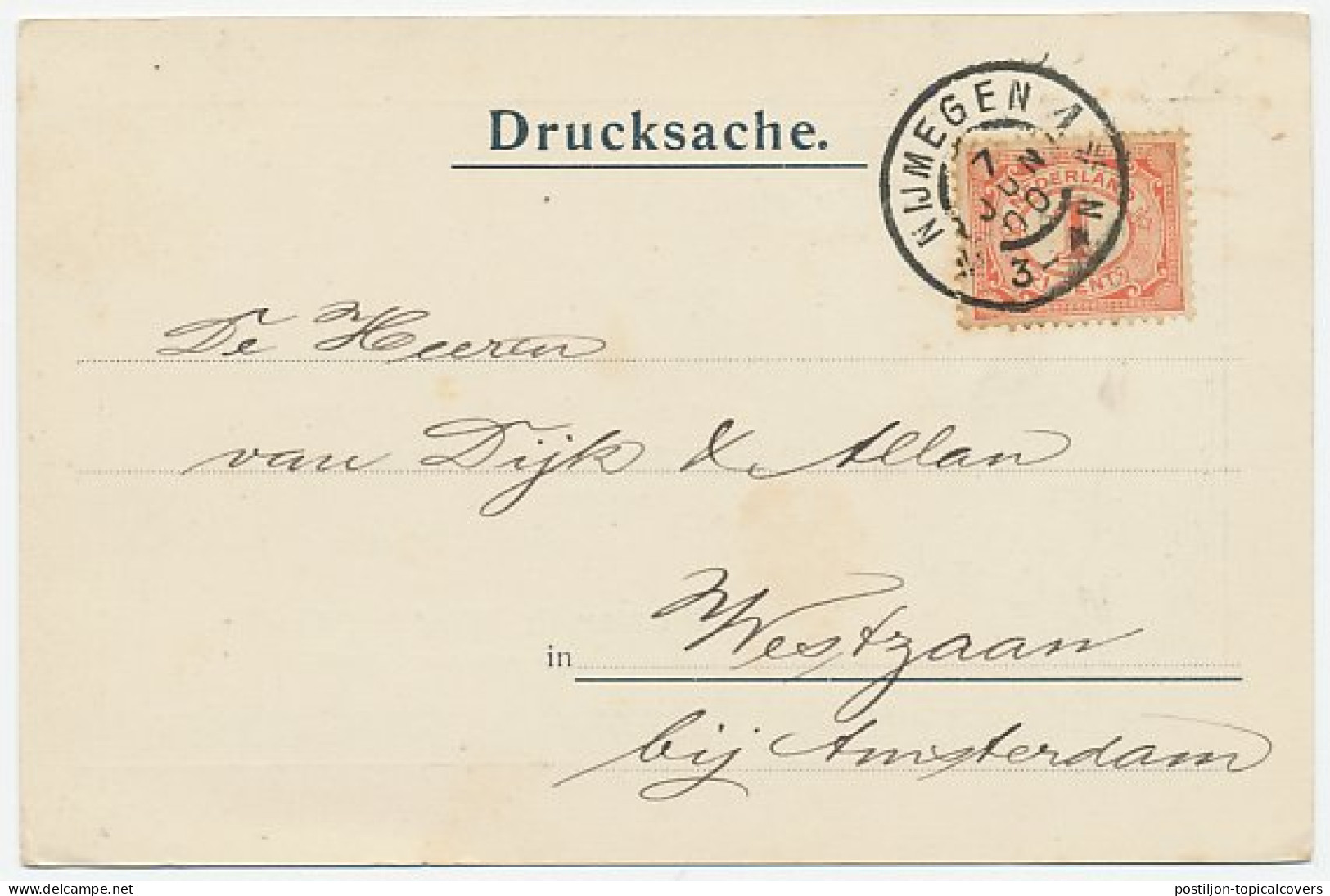 Grootrondstempel Nijmegen 1 1900 - Zonder Classificatie