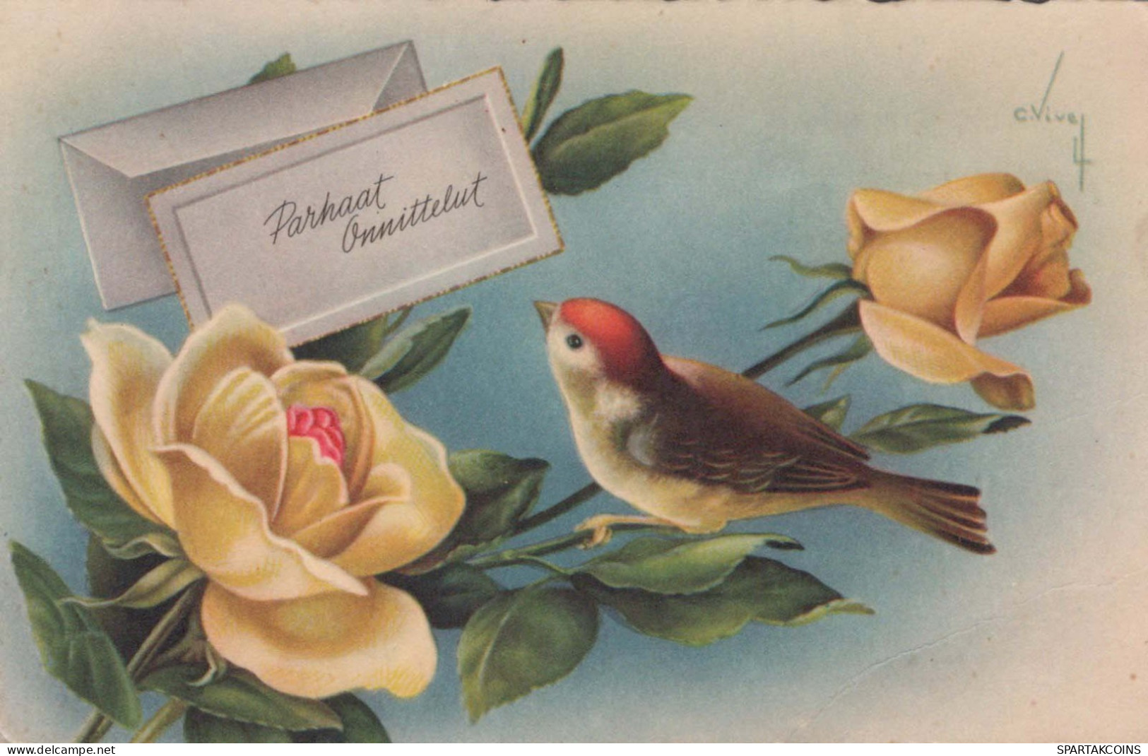 FLEURS Vintage Carte Postale CPSMPF #PKG085.FR - Fiori