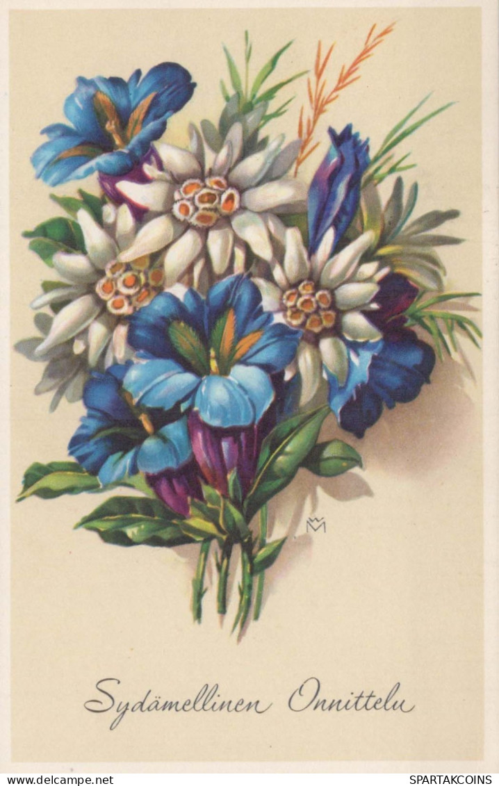 FLEURS Vintage Carte Postale CPA #PKE541.FR - Bloemen