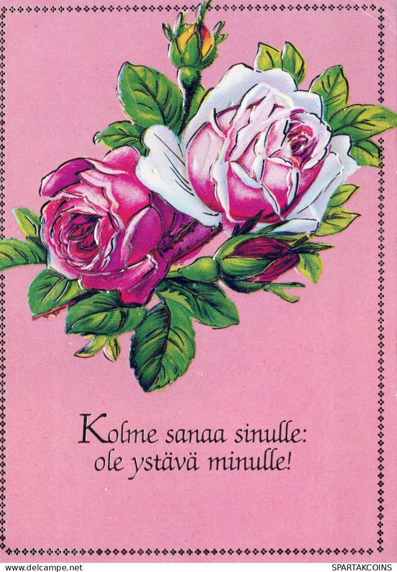 FLEURS Vintage Carte Postale CPSM #PBZ911.FR - Bloemen