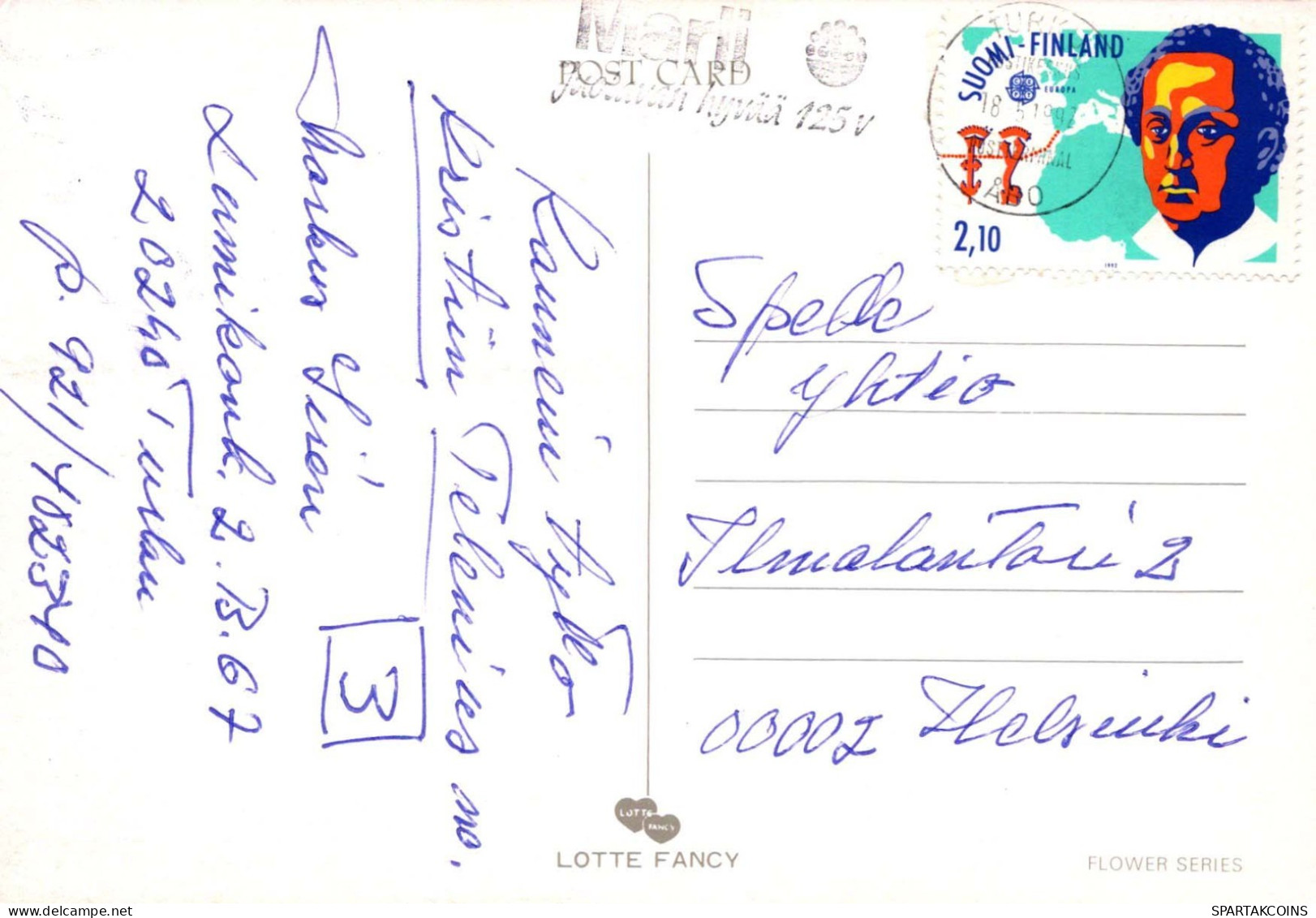 FLEURS Vintage Carte Postale CPSM #PBZ427.FR - Flowers