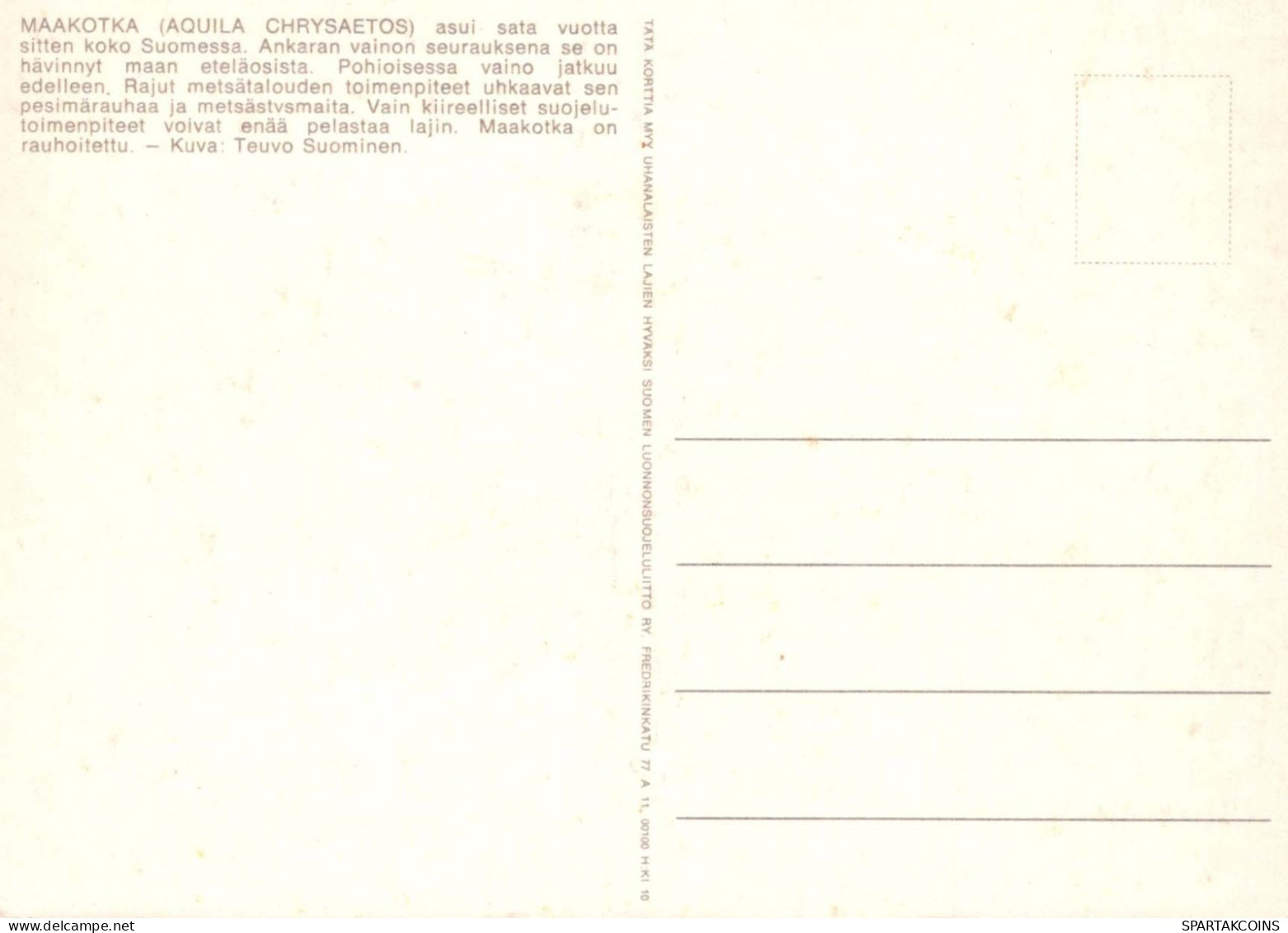 OISEAU Animaux Vintage Carte Postale CPSM #PBR476.FR - Birds