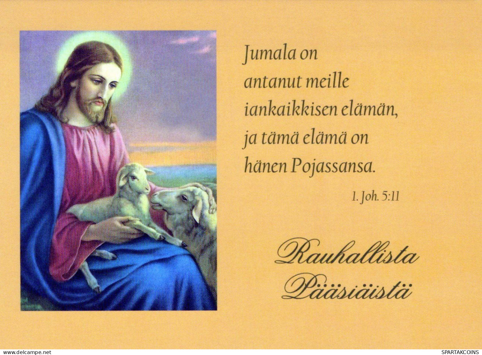 JÉSUS-CHRIST Christianisme Religion Vintage Carte Postale CPSM #PBP787.FR - Gesù