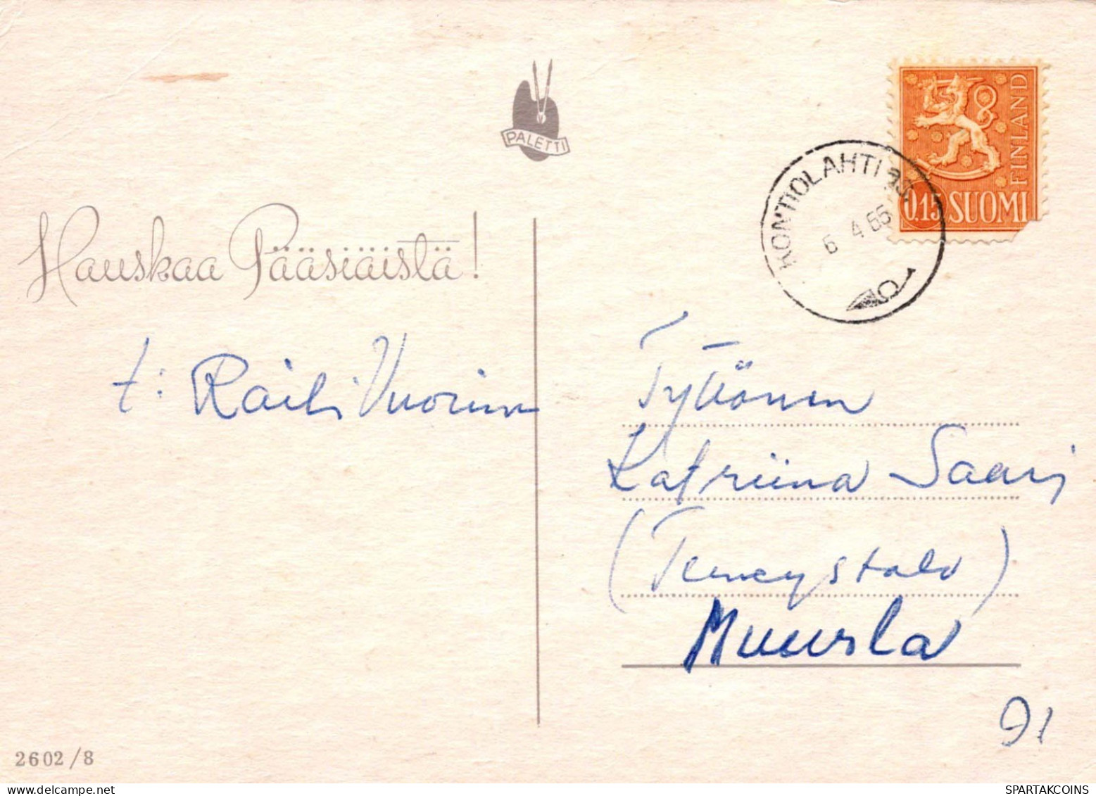 PÂQUES POULET ŒUF Vintage Carte Postale CPSM #PBP216.FR - Pâques