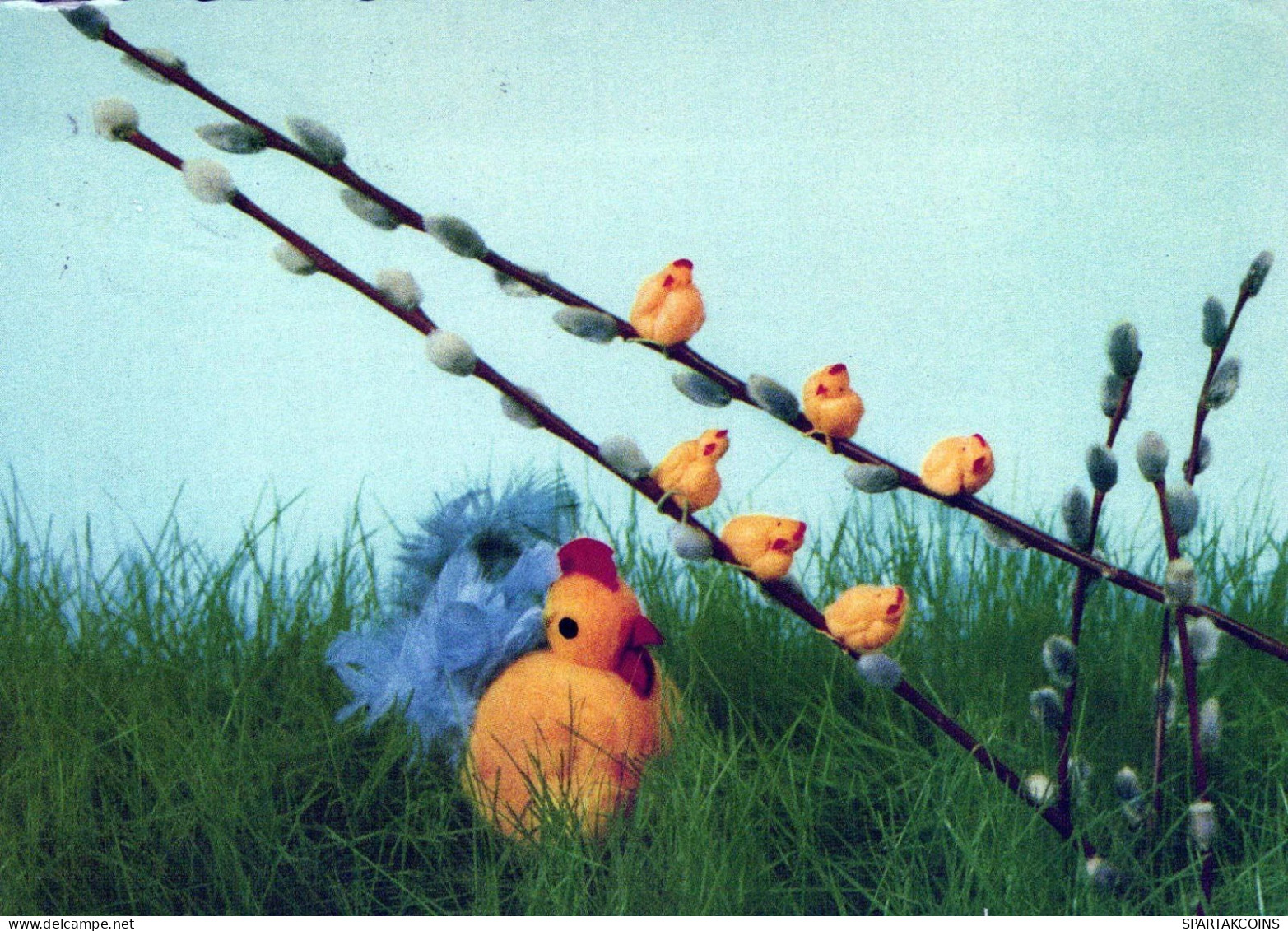 PÂQUES POULET Vintage Carte Postale CPSM #PBO965.FR - Easter