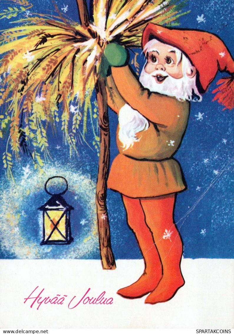 PÈRE NOËL Bonne Année Noël Vintage Carte Postale CPSM #PBL287.FR - Santa Claus