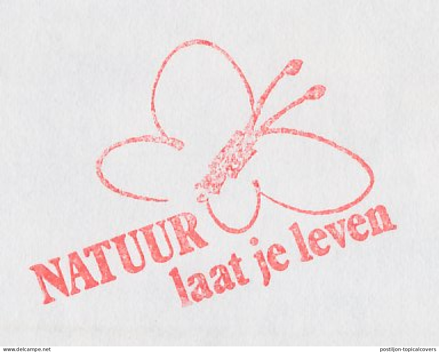 Meter Cover Netherlands 1988 Butterfly - Nature Lets You Live - S-Graveland - Other & Unclassified