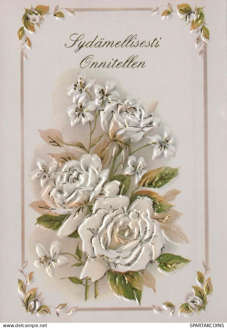 FLEURS Vintage Carte Postale CPSM #PAS020.FR - Flores