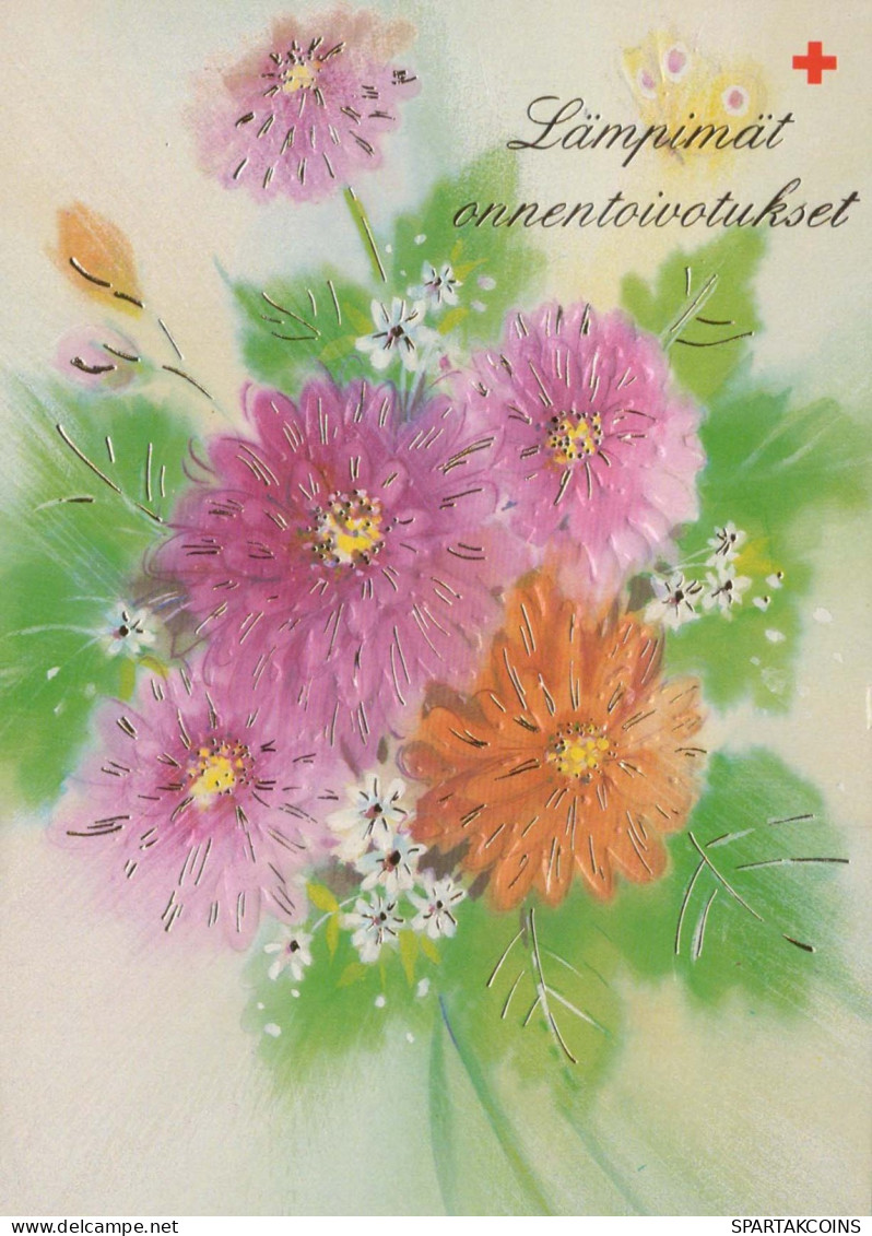 FLEURS Vintage Carte Postale CPSM #PAR178.FR - Flores