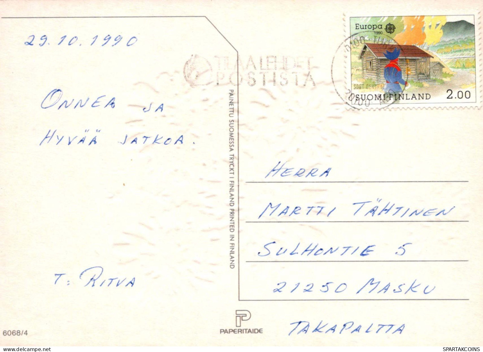FLEURS Vintage Carte Postale CPSM #PAR178.FR - Flores