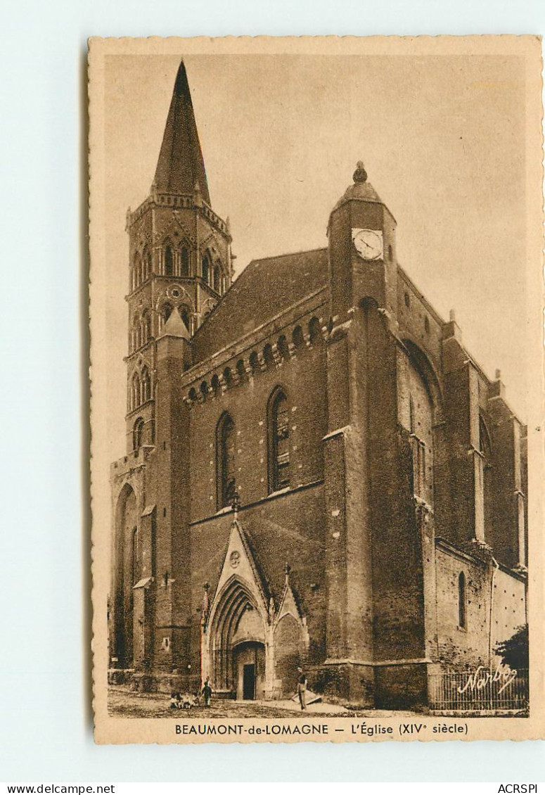 BEAUMONT DE LOMAGNE L'église  RR 1291 - Beaumont De Lomagne