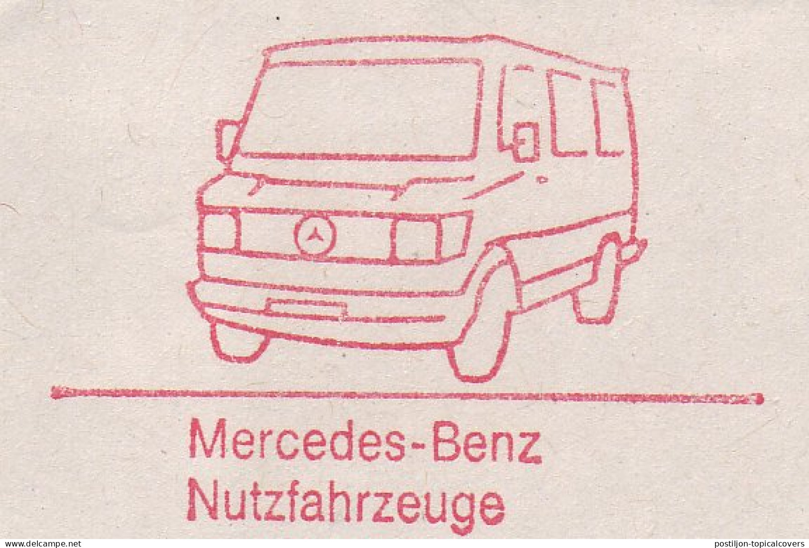 Meter Top Cut Germany 1991 Car - Van - Merceds Benz - Voitures