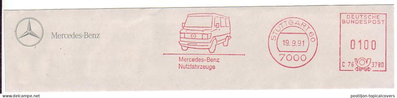 Meter Top Cut Germany 1991 Car - Van - Merceds Benz - Cars