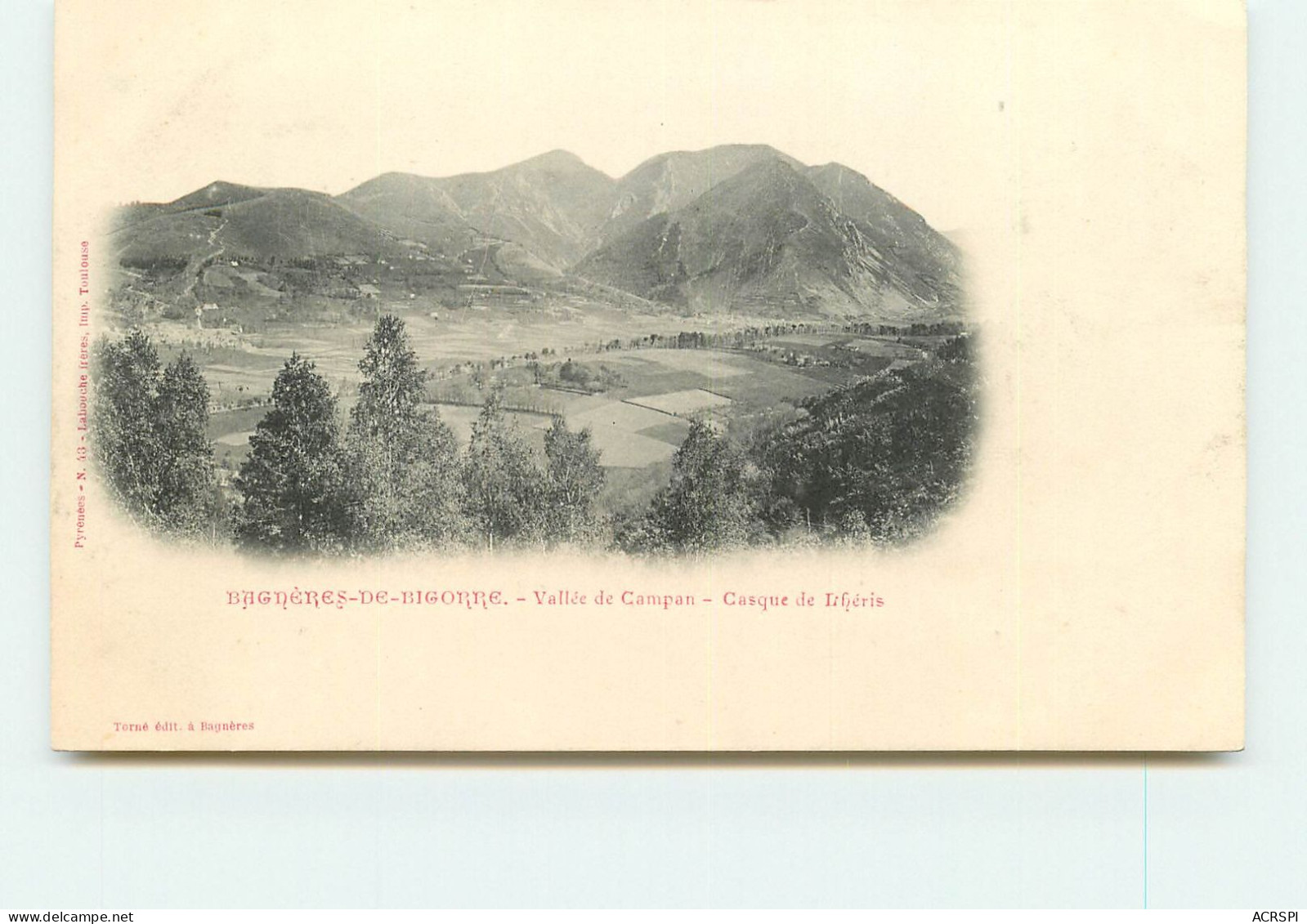 BAGNERES DE BIGORRE Vallée De Campan Casque De Lhery RR 1288 - Bagneres De Bigorre
