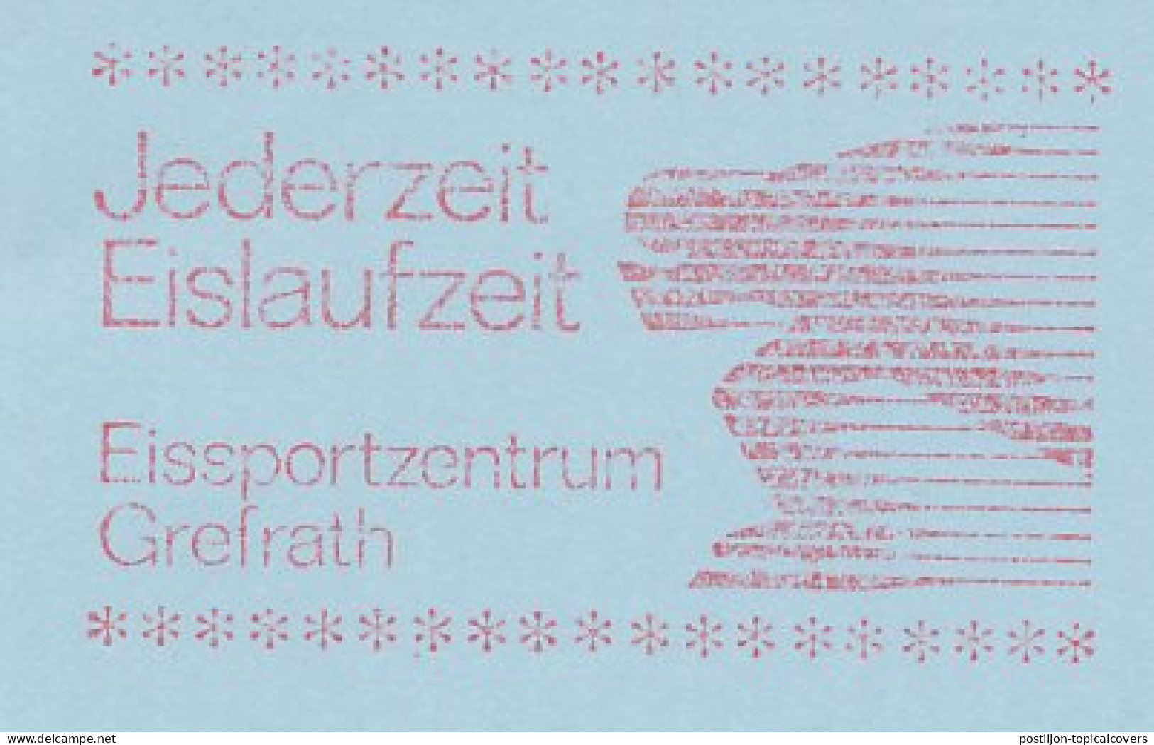 Meter Cut Germany 1987 Ice Skating - Winter (Varia)