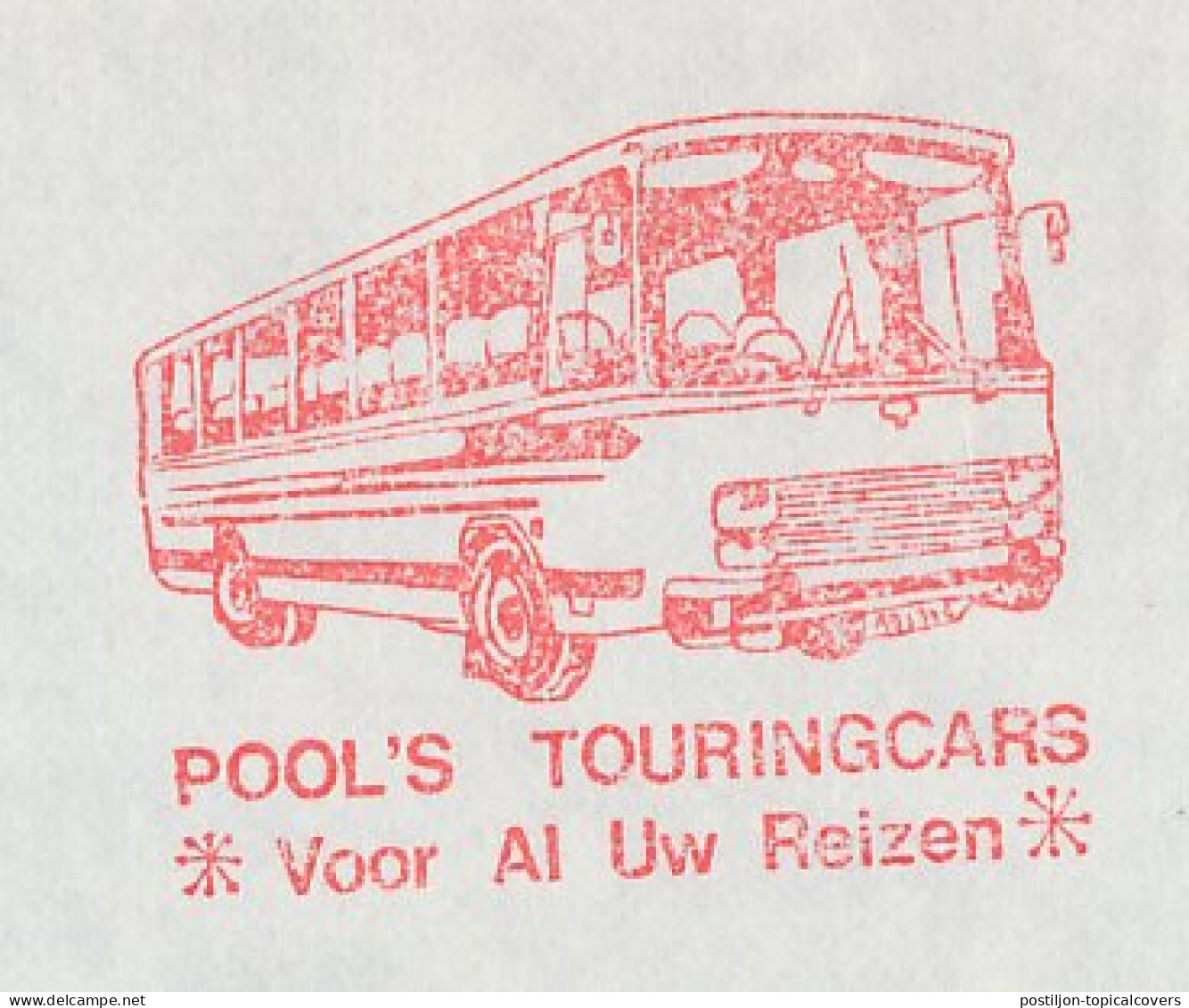 Meter Cover Netherlands 1976 Bus - Coach - Amsterdam - Bus