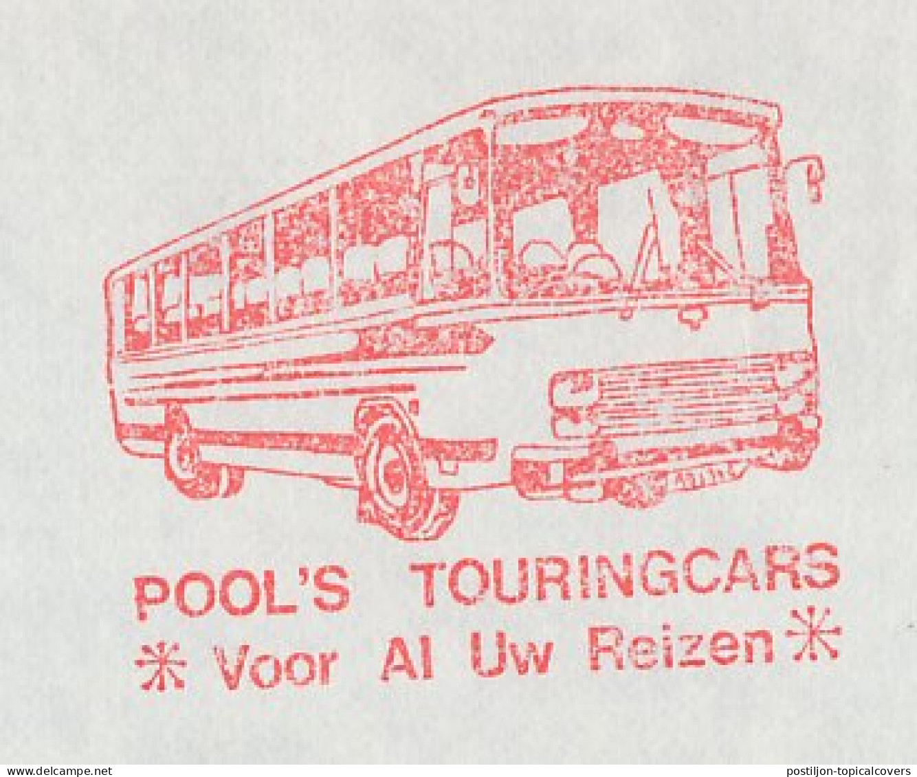 Meter Cover Netherlands 1976 Bus - Coach - Amsterdam - Bussen