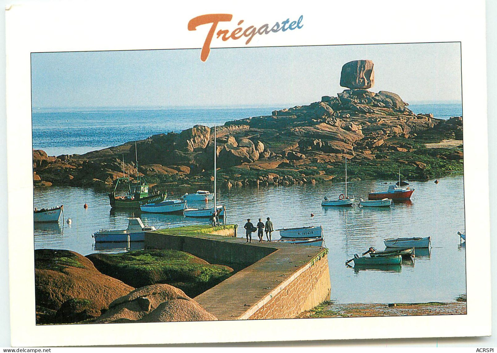 TREGASTEL Le Port Et Le Rocher Du Dé  RR 1280 - Trégastel