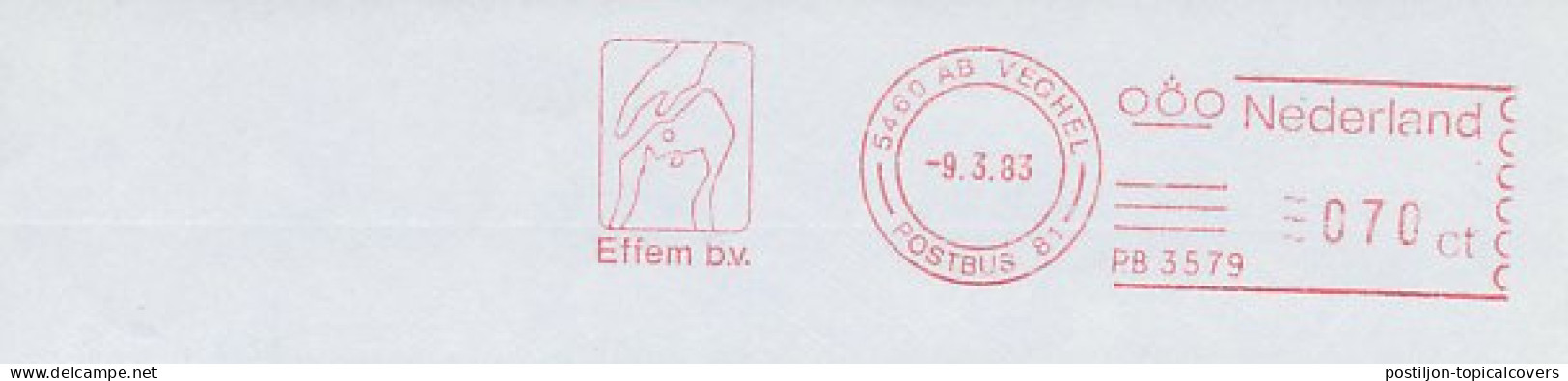 Meter Cut Netherlands 1983 Dog - Cat - Other & Unclassified