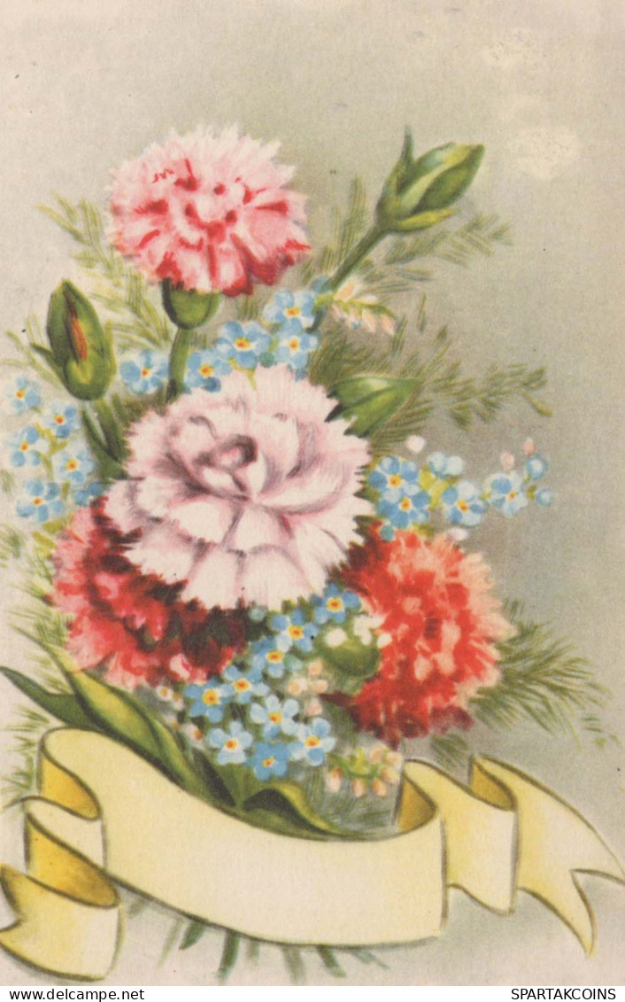 FLOWERS Vintage Postcard CPA #PKE721.GB - Fleurs