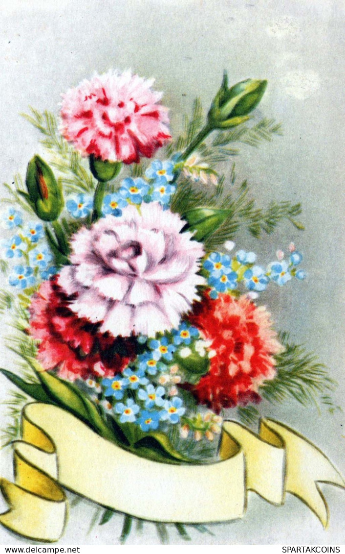 FLOWERS Vintage Postcard CPA #PKE721.GB - Flowers