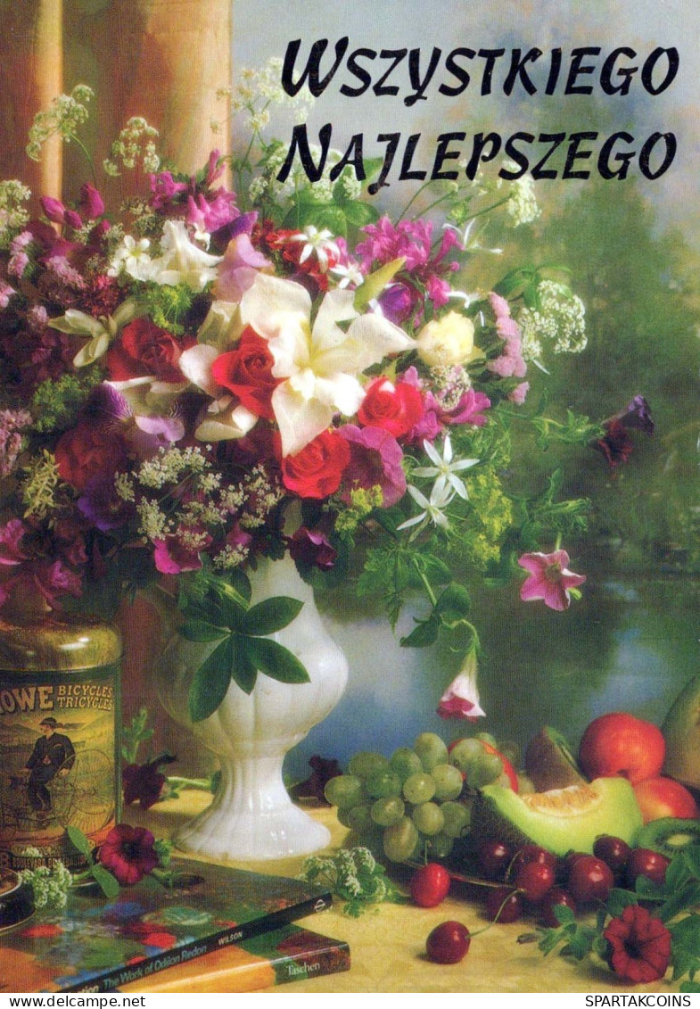 FLOWERS Vintage Postcard CPSM #PBZ004.GB - Flores