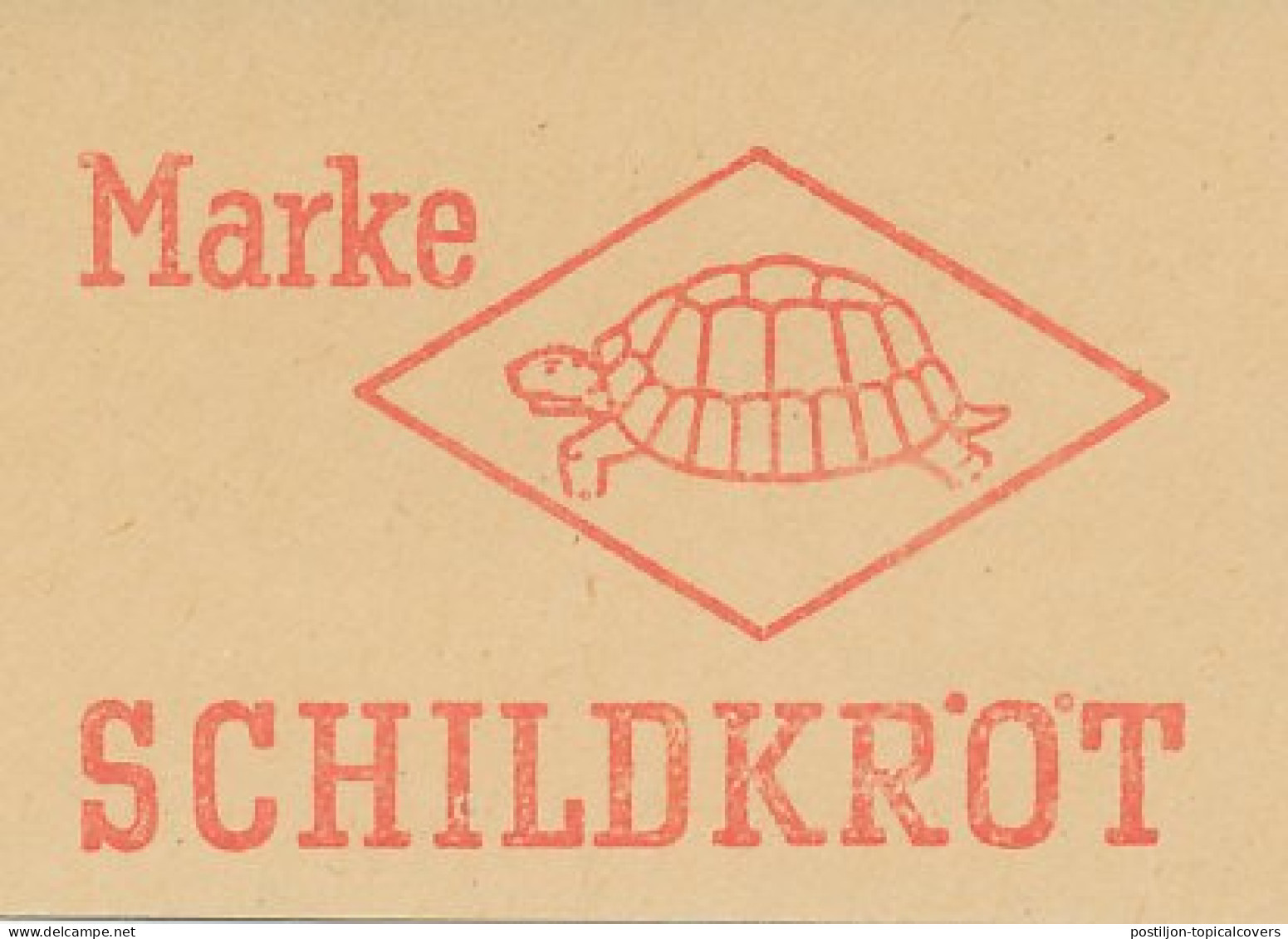 Meter Cut Germany 1963 Turtle - Tortoise - Schildkrot - Otros & Sin Clasificación