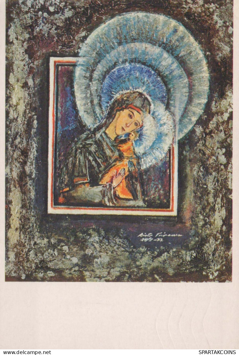 Virgen Mary Madonna Baby JESUS Religion Vintage Postcard CPSM #PBQ168.GB - Jungfräuliche Marie Und Madona