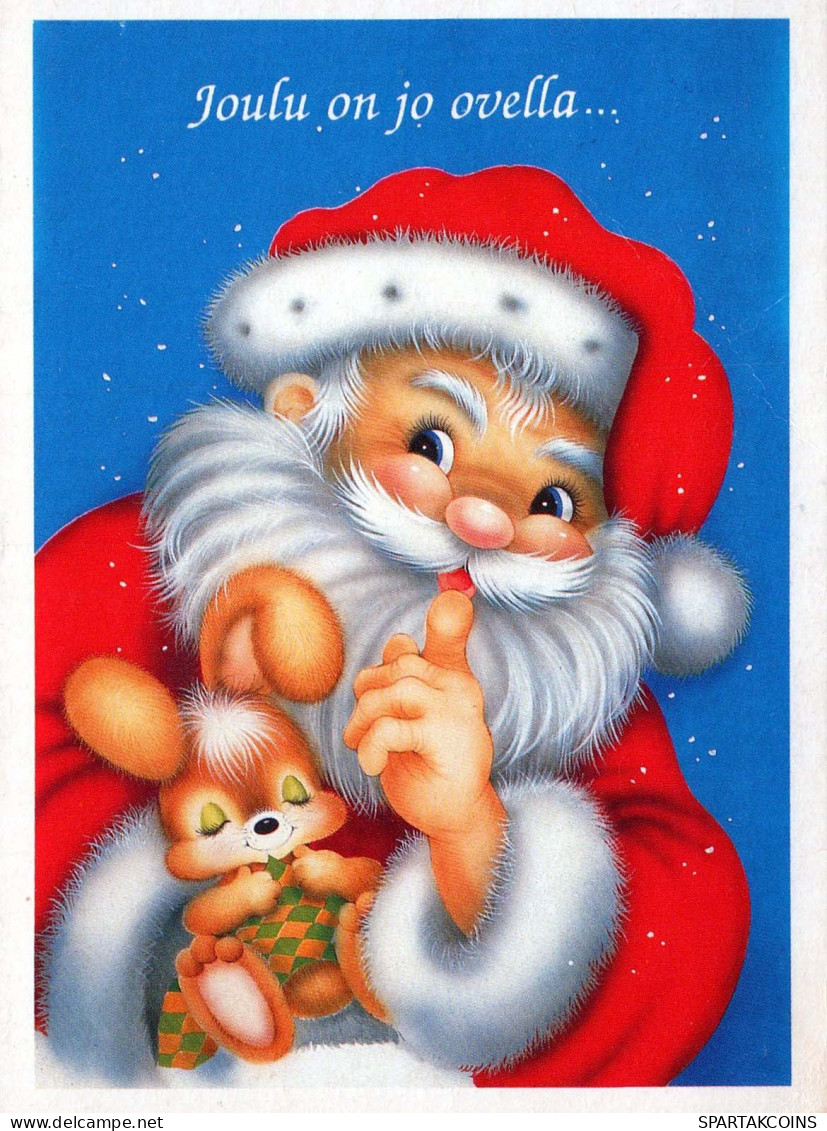 SANTA CLAUS Happy New Year Christmas Vintage Postcard CPSM #PBO079.GB - Kerstman