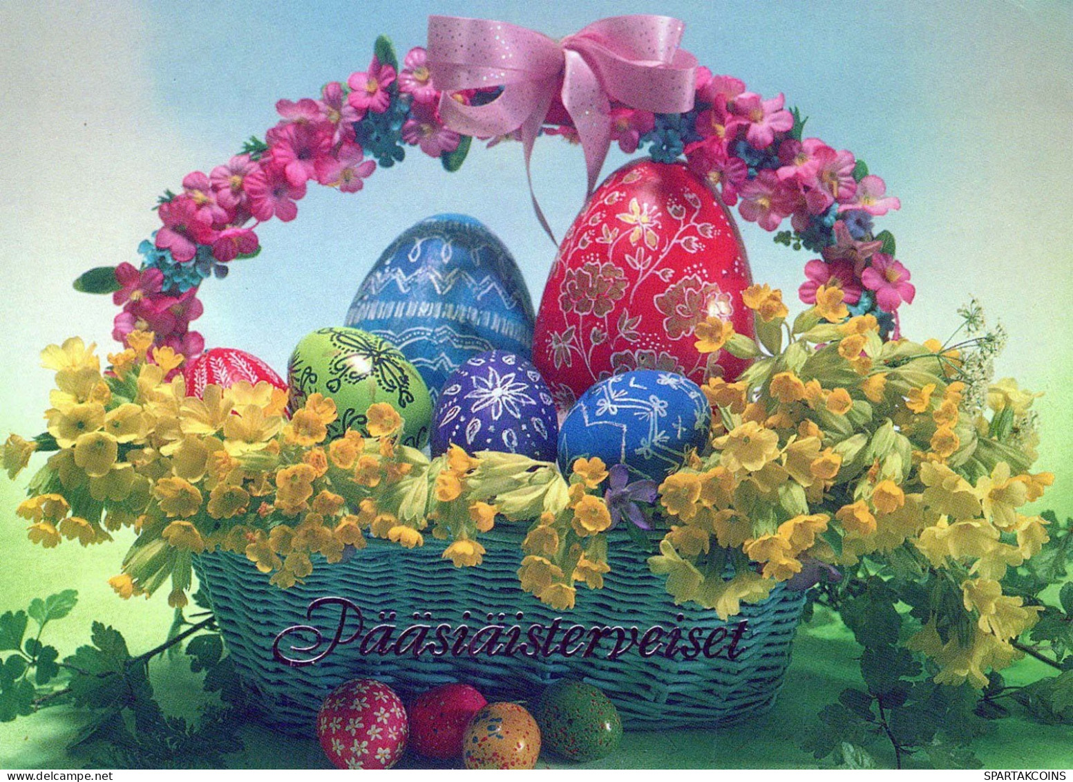 EASTER EGG Vintage Postcard CPSM #PBO147.GB - Pasen