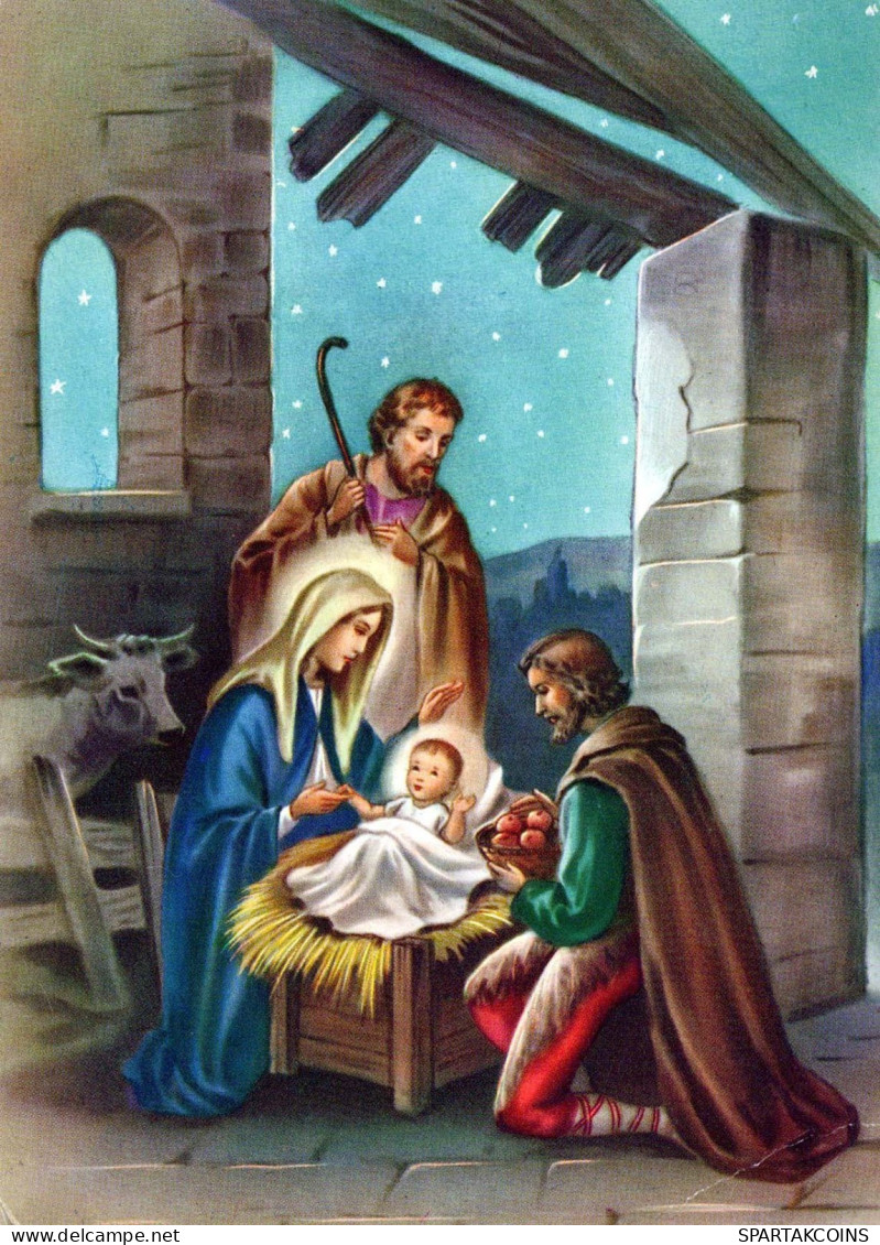 Virgen Mary Madonna Baby JESUS Christmas Religion #PBB685.GB - Vierge Marie & Madones