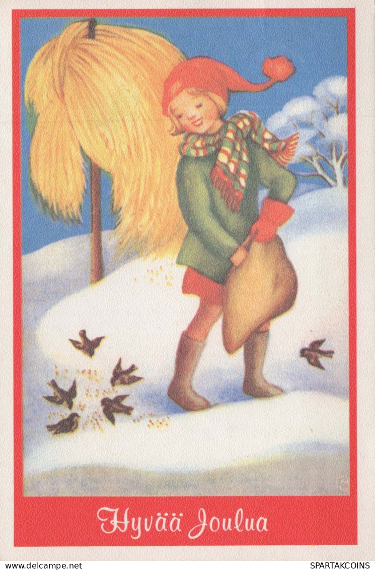 Happy New Year Christmas CHILDREN Vintage Postcard CPSM #PAY231.GB - Nieuwjaar