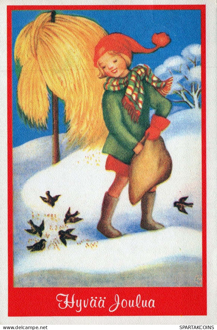 Happy New Year Christmas CHILDREN Vintage Postcard CPSM #PAY231.GB - Nieuwjaar