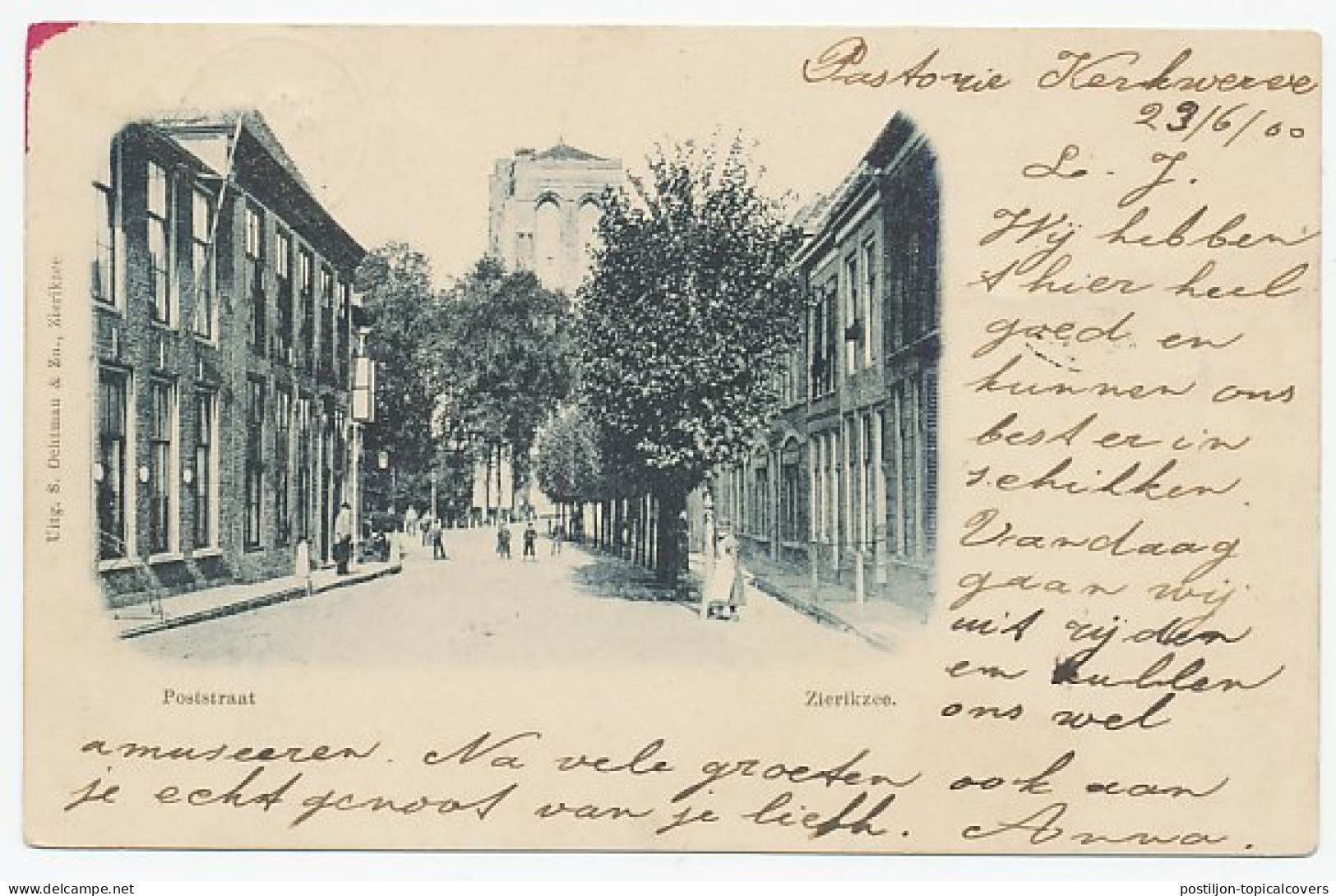 Kleinrondstempel Kerkwerve 1900 - Unclassified