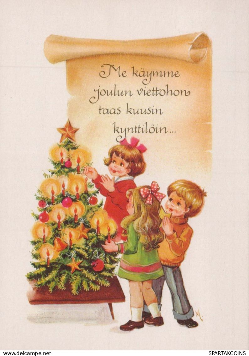 Happy New Year Christmas CHILDREN Vintage Postcard CPSM #PAY038.GB - Nieuwjaar