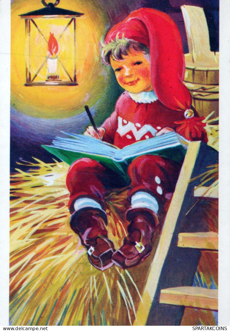 Happy New Year Christmas CHILDREN Vintage Postcard CPSM #PAW786.GB - Nouvel An