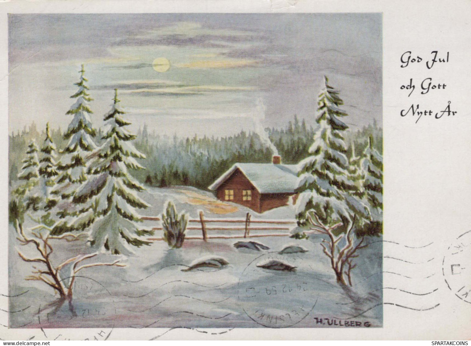 Happy New Year Christmas Vintage Postcard CPSM #PAV798.GB - Neujahr