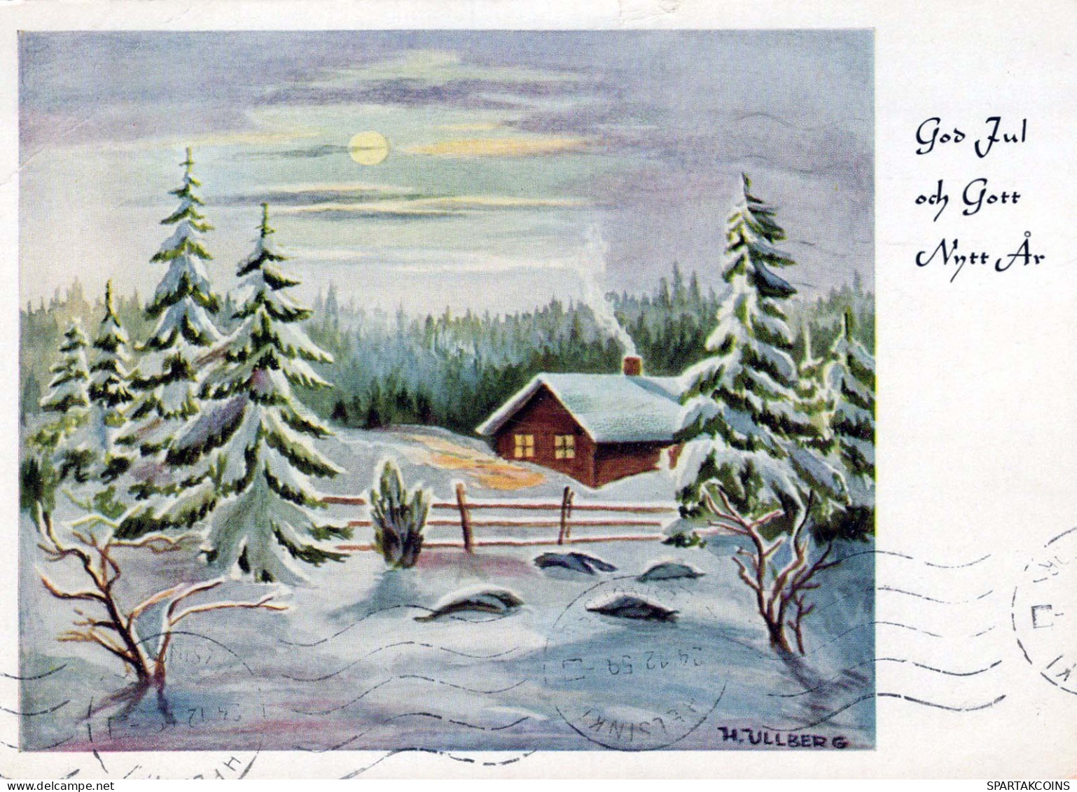 Happy New Year Christmas Vintage Postcard CPSM #PAV798.GB - Nouvel An