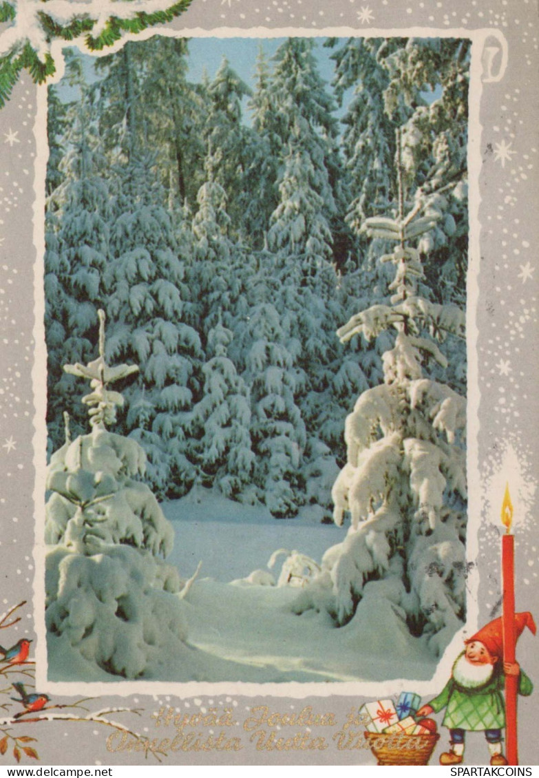 Happy New Year Christmas Vintage Postcard CPSM #PAV675.GB - Neujahr