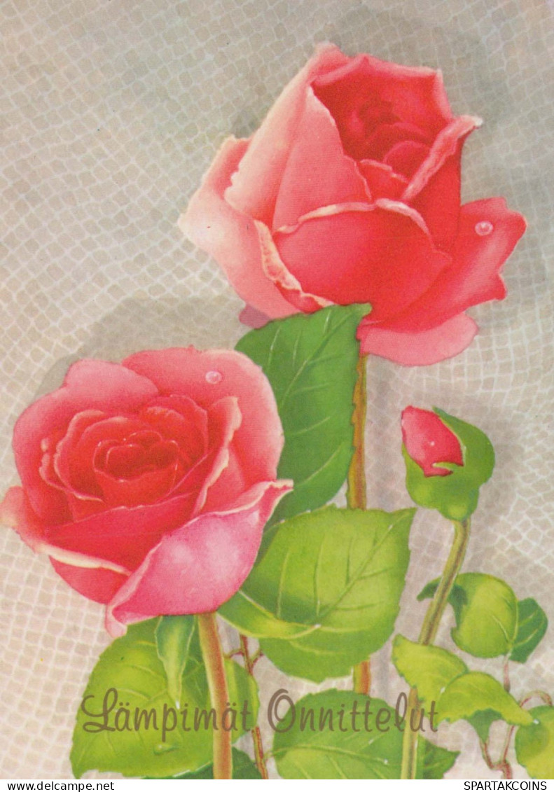 FLOWERS Vintage Postcard CPSM #PAS138.GB - Fleurs