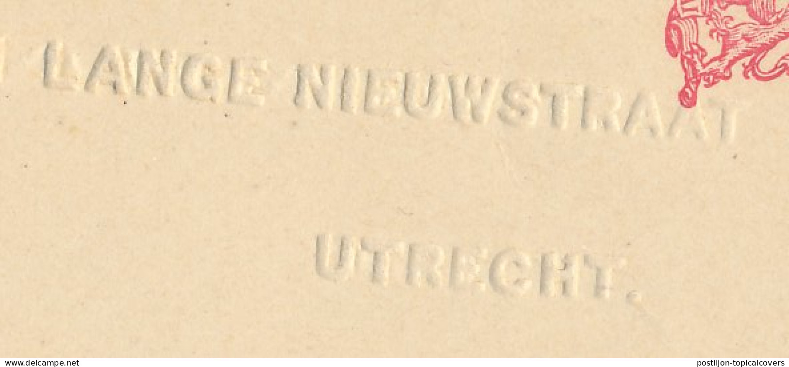 Briefkaart G. 161 Firma Blinddruk Utrecht 1923 - Ganzsachen