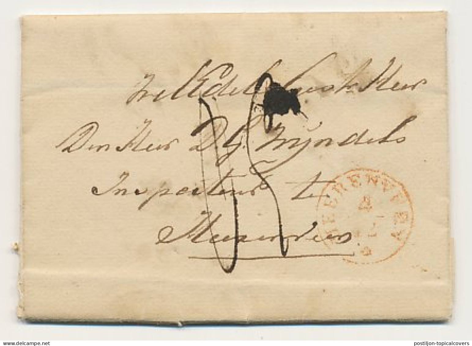 Distributiekantoor Dragten - Heerenveen 1849 - ...-1852 Préphilatélie