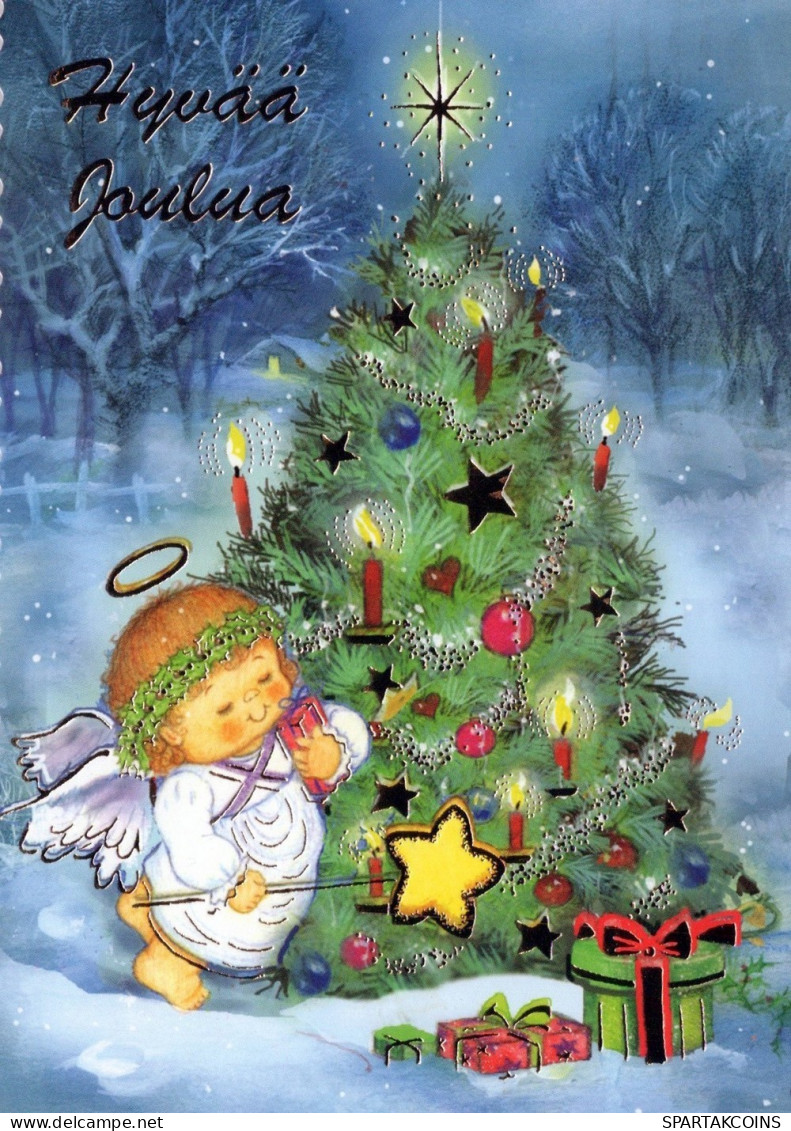 ANGEL CHRISTMAS Holidays Vintage Postcard CPSM #PAJ315.GB - Angeli
