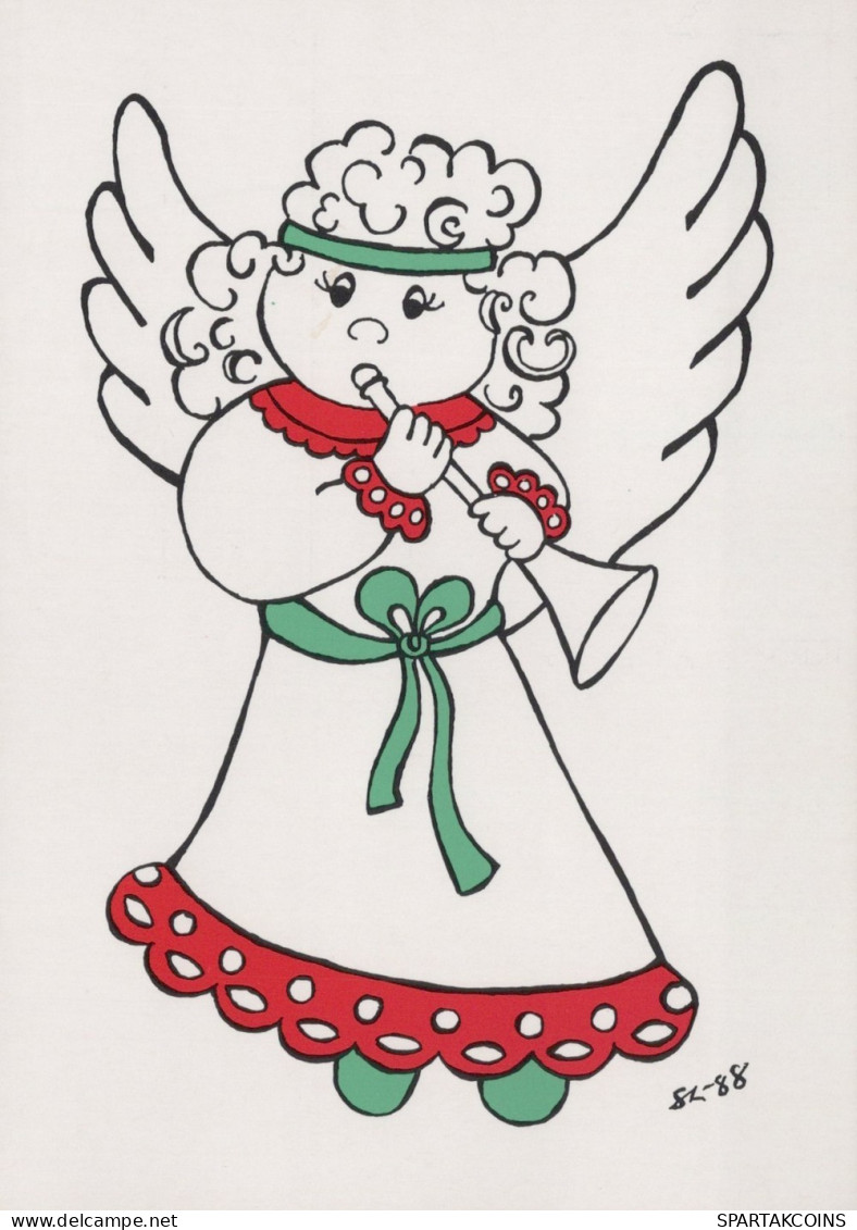 ANGEL CHRISTMAS Holidays Vintage Postcard CPSM #PAJ120.GB - Angels