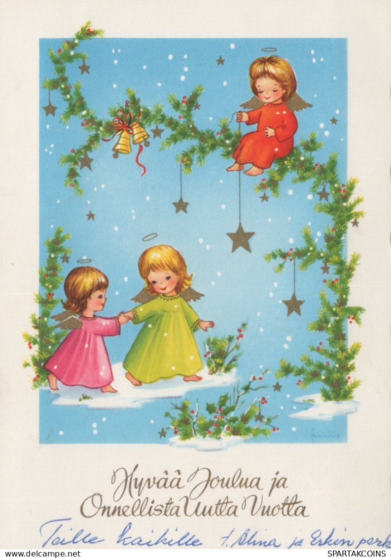 ANGEL CHRISTMAS Holidays Vintage Postcard CPSM #PAG924.GB - Anges