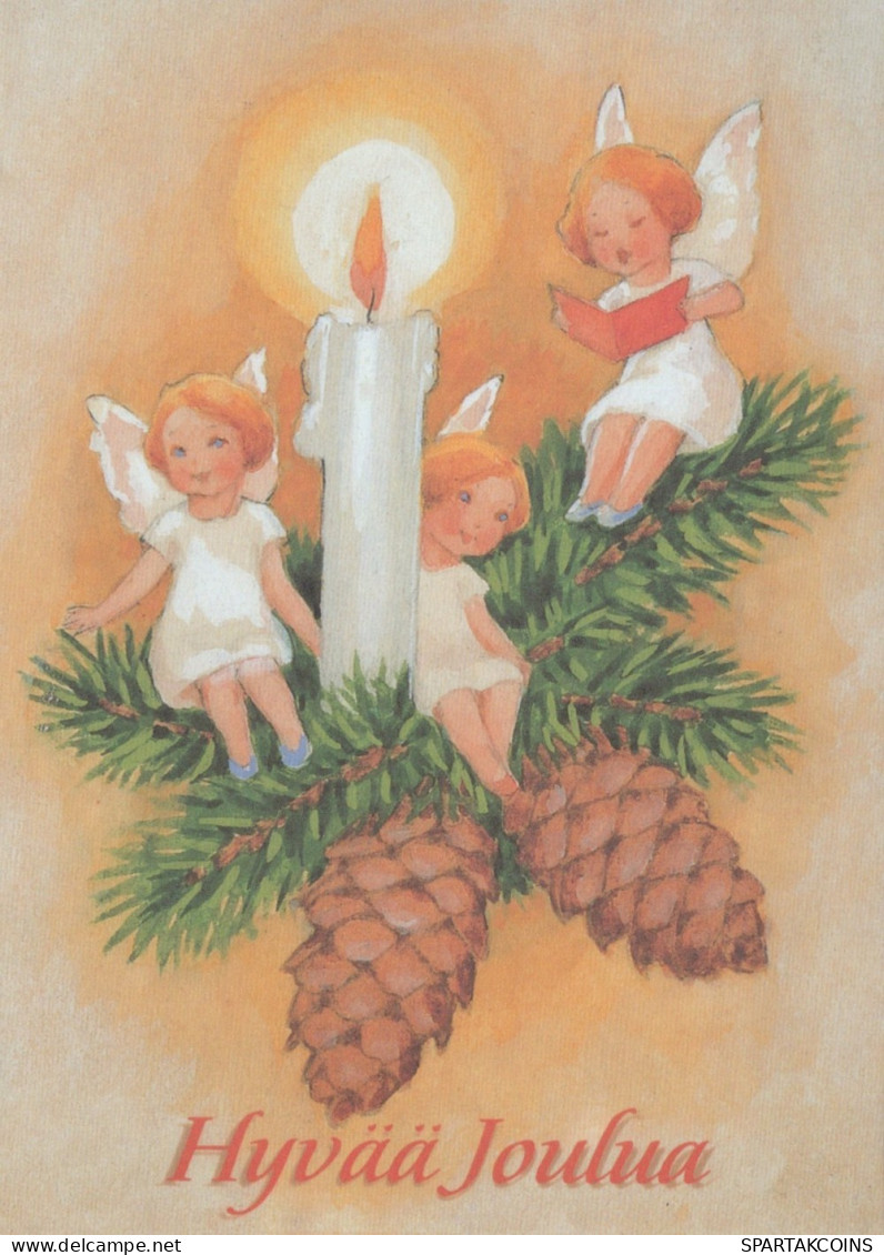 ANGEL CHRISTMAS Holidays Vintage Postcard CPSM #PAH238.GB - Anges